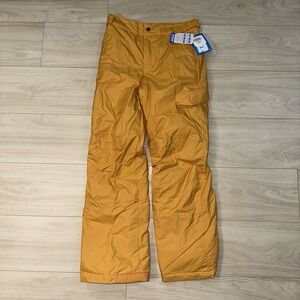 New Columbia Snow Pants Kids Youth Large 12 Yellow Outgrown Adjustable Winter
